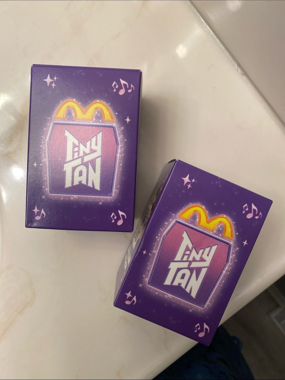 (2) BTS TinyTAN McDonald's Purple Collectible Box - V & Jimin